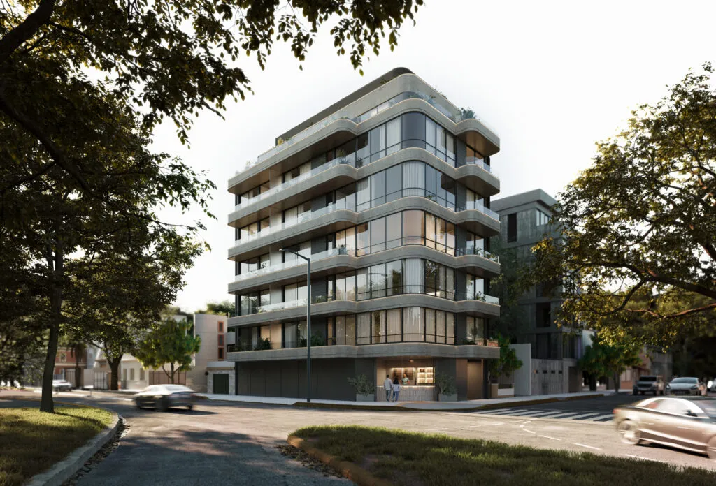 Edificio moderno arquitectura calle Melian 4092